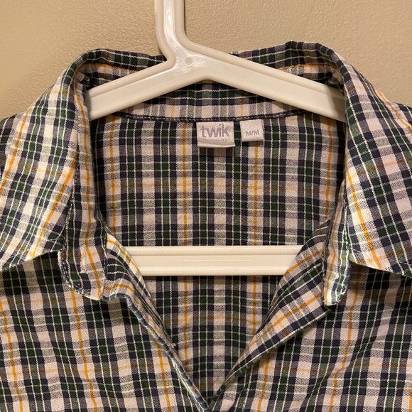 Plaid Button Down Shirt for Women - Picture 2 of 3